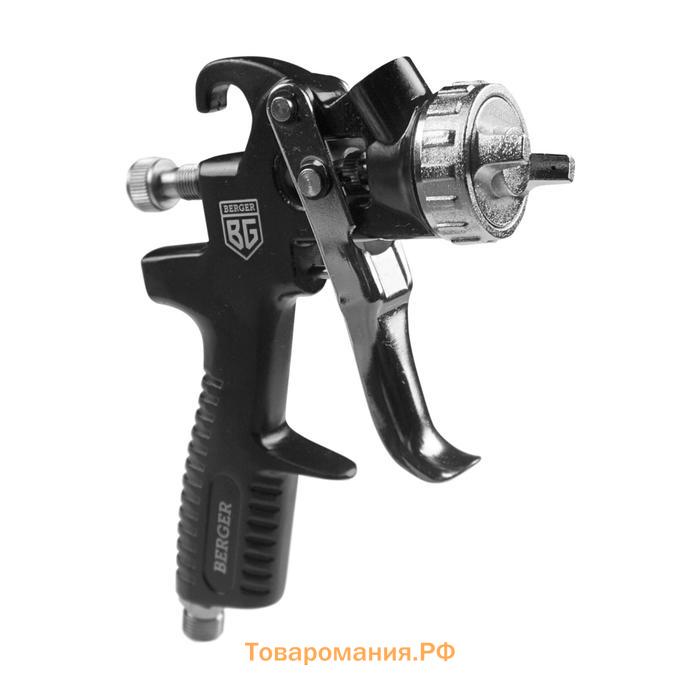 Краскопульт пневматический BERGER «ГРАУ» BG1368, HP, 30 DIN, 4.5 атм, 1/4F, сопло 1.5 мм