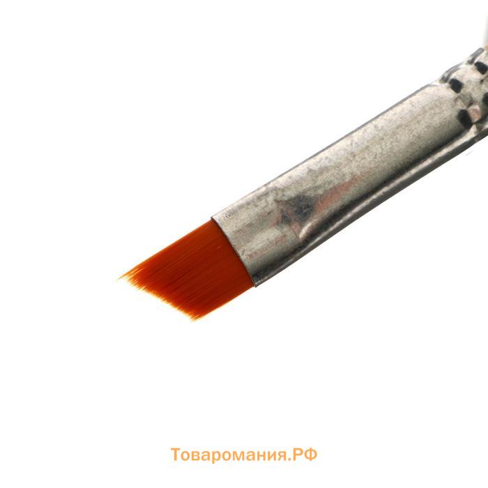 Кисть для рисования, синтетика наклонная № 10 Calligrata (d-10 мм ; L-7/10 мм), ручка дерево