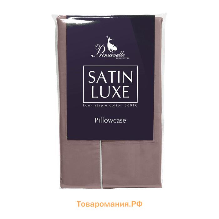 Наволочка Satin Luxe, размер 52х74 см, цвет марсала