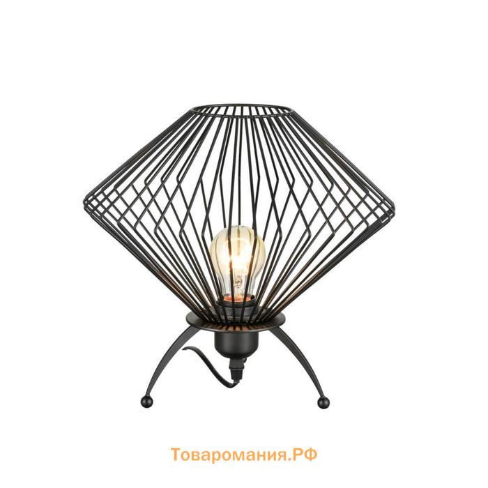 Настольная лампа Gorgon, 1x60Вт E27, цвет чёрный