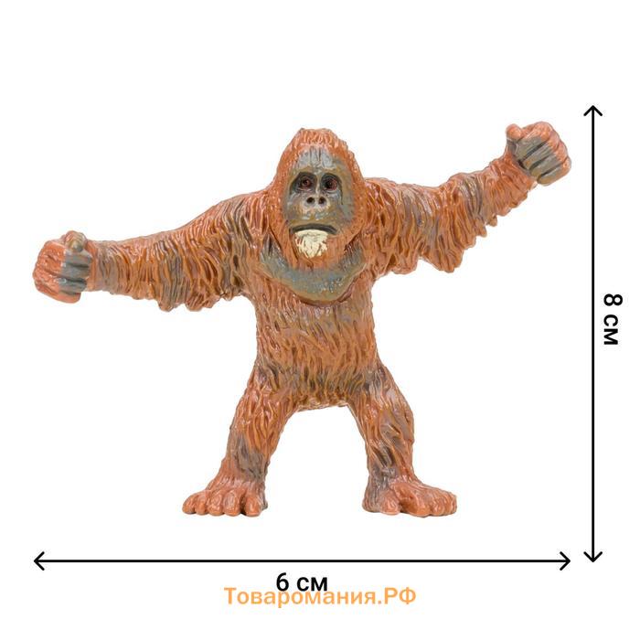Набор фигурок «Мир диких животных: семья орангутангов», 4 предмета