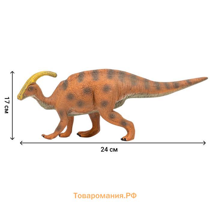 Фигурка динозавра «Мир динозавров: паразауролоф», 24 см