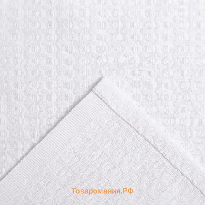 Полотенце вафельное банное Экономь и Я 80х150 см, цвет белый