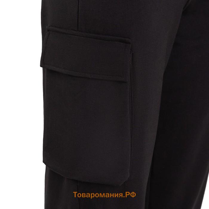 Костюм женский (брюки, свитшот) MINAKU: Casual Collection цвет чёрный, размер 42
