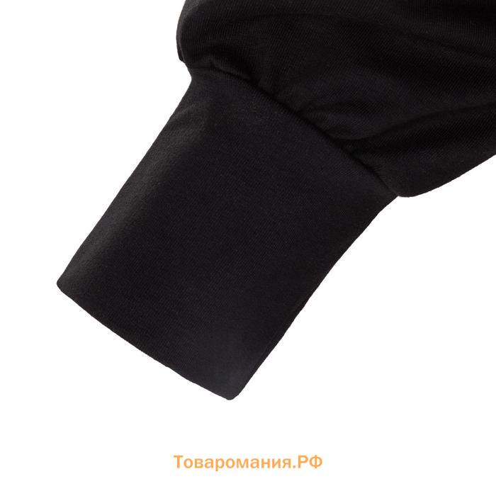 Костюм женский (брюки, свитшот) MINAKU: Casual Collection цвет чёрный, размер 46