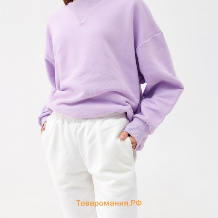 Костюм (свитшот, брюки) MINAKU: Casual Collection цвет сиреневый, размер 42