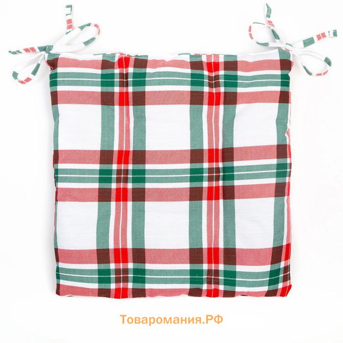 Подушка на стул "" Нoliday decoration 42х42х7см, 100%хл, репс 210 г/м2