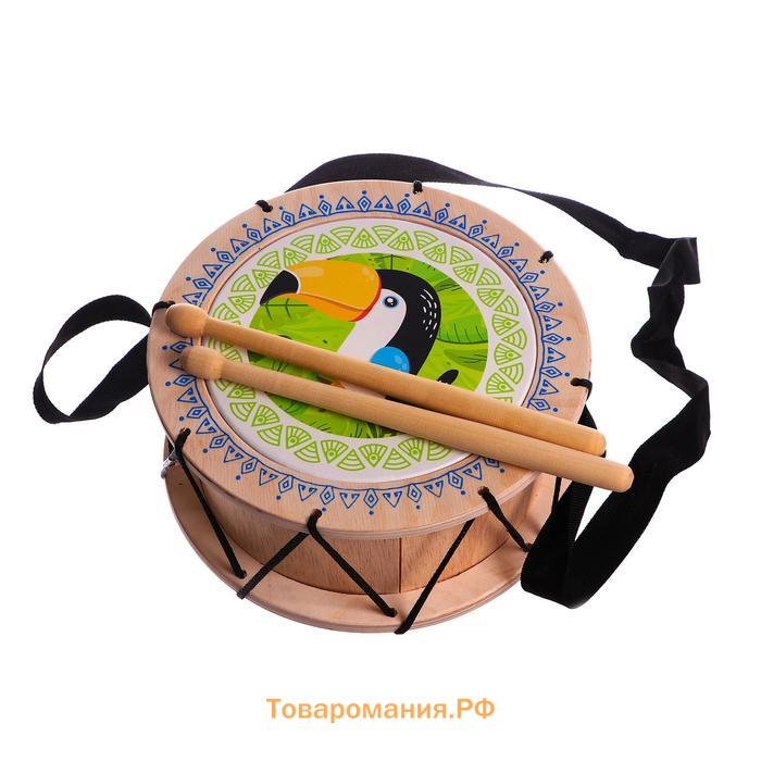 Игрушка детская барабан «Тукан»