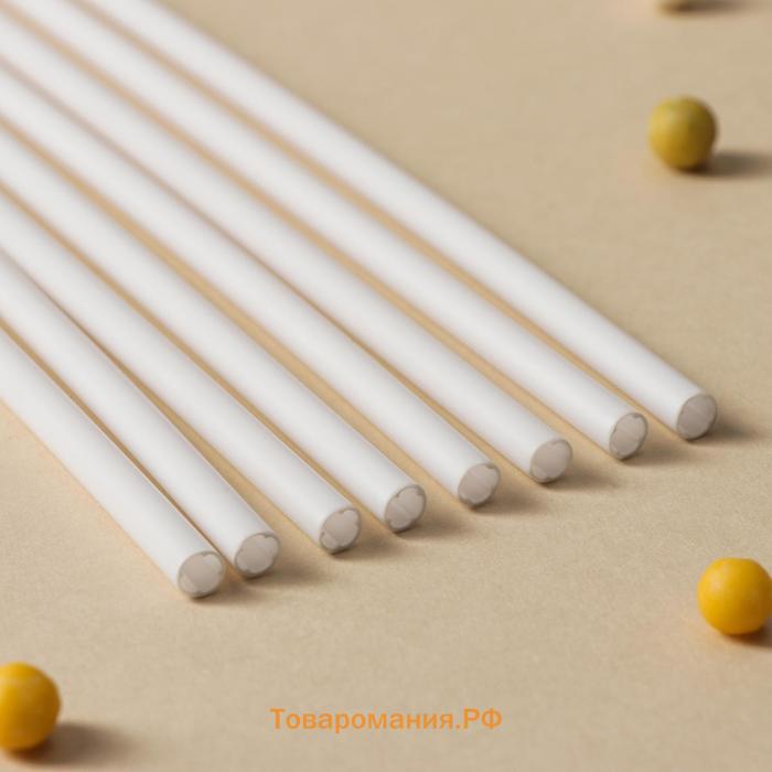 Палочки-дюбели для кондитерских изделий , d=1 см, 30 см, набор 8 шт.