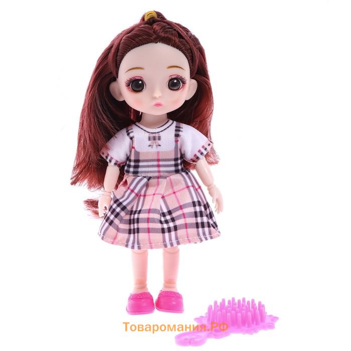 Кукла модная шарнирная «Мика» в платье, МИКС