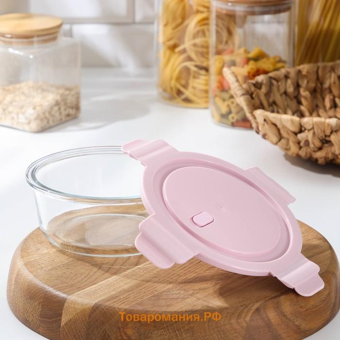 Контейнер  Cook and Freeze, 600 мл, с крышкой, жаропрочное стекло, МИКС