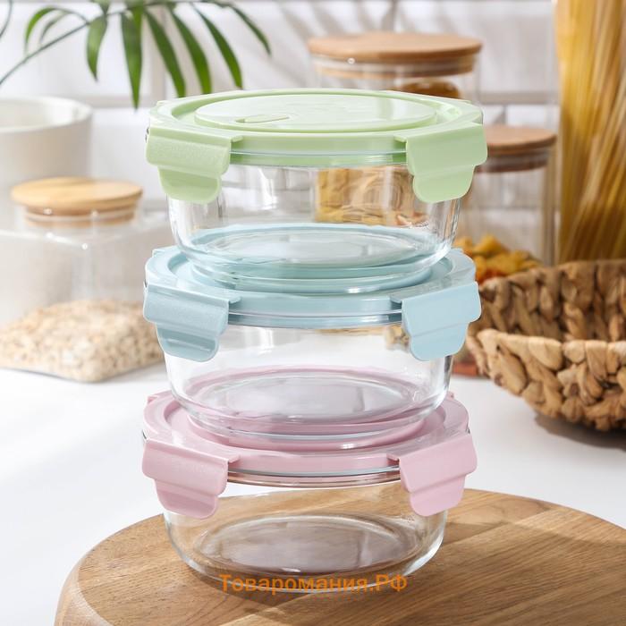 Контейнер  Cook and Freeze, 600 мл, с крышкой, жаропрочное стекло, МИКС