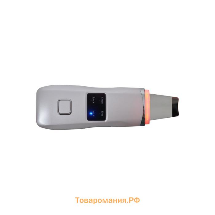 Аппарат Bradex KZ 0401, для ультразвуковой чистки лица, 3 Вт, 3 режима, белый