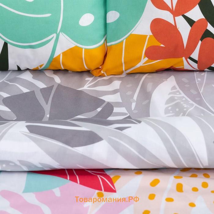 Постельное белье «» дуэт Colored tropics (вид 1) 143*215 см - 2 шт, 220*240 см, 70*70 см -2 шт