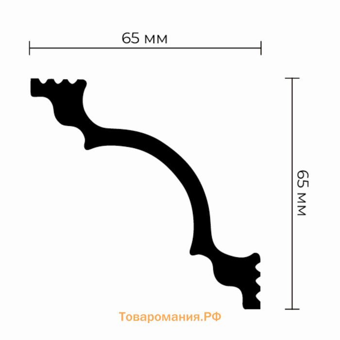 Плинтус потолочный К-80 65х65х2000мм