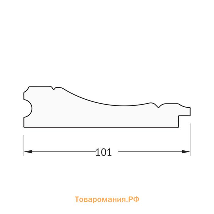 Зеркало в багетной раме, вензель бронзовый 101 мм, 59,4х59,4 см