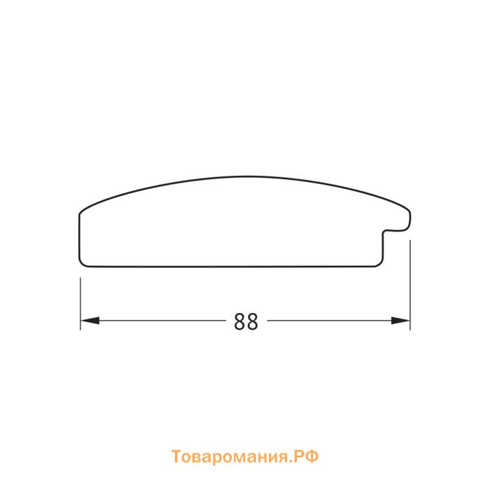 Зеркало в багетной раме, медная кольчуга 88 мм, 57x57 см