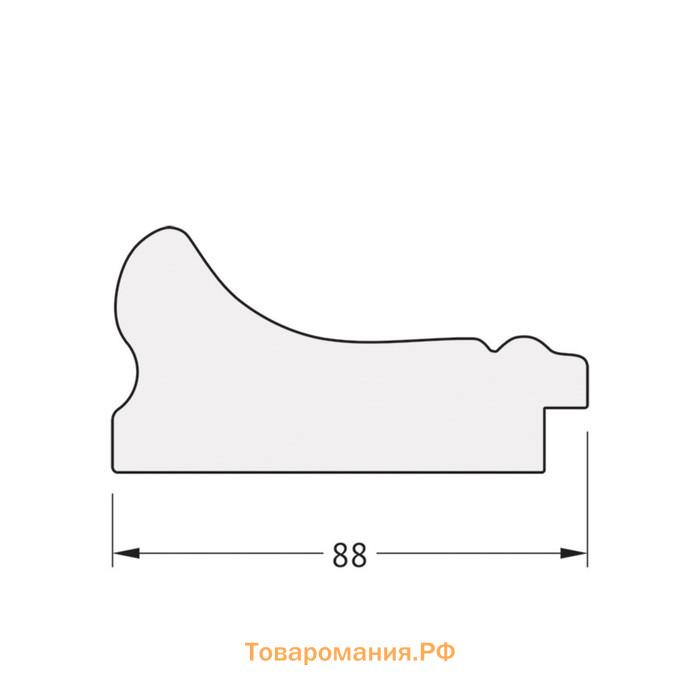 Зеркало в багетной раме, хамелеон 88 мм, 66x86 см