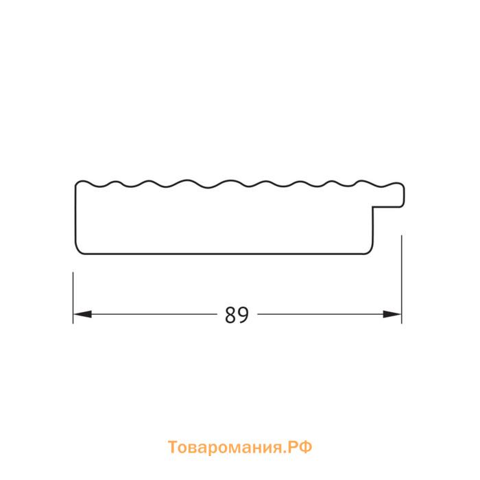 Зеркало напольное в багетной раме,  красная волна 89 мм, 112x201 см