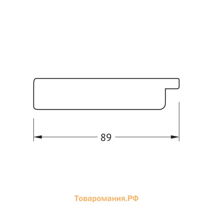 Зеркало напольное в багетной раме, перламутровые дюны 89 мм, 82x202 см