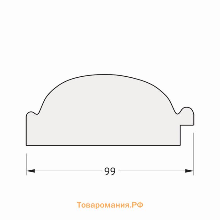 Зеркало напольное с фацетом в багетной раме, византия золото 99 мм, 84x203 см