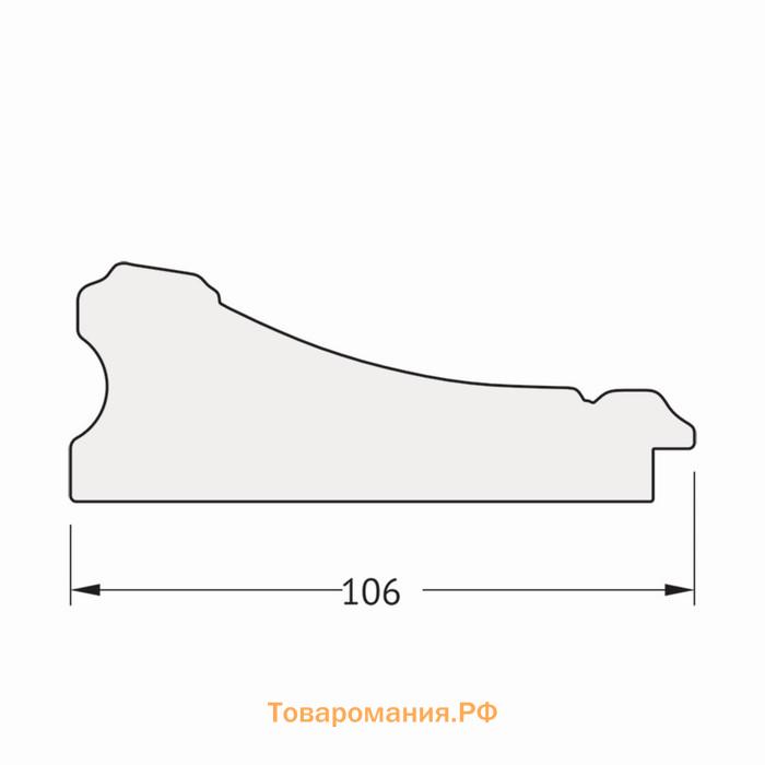 Зеркало напольное с фацетом в багетной раме, барокко золото 106 мм, 115x205 см