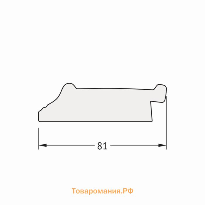 Зеркало напольное с гравировкой в багетной раме, черный ардеко 81 мм, 80x199 см