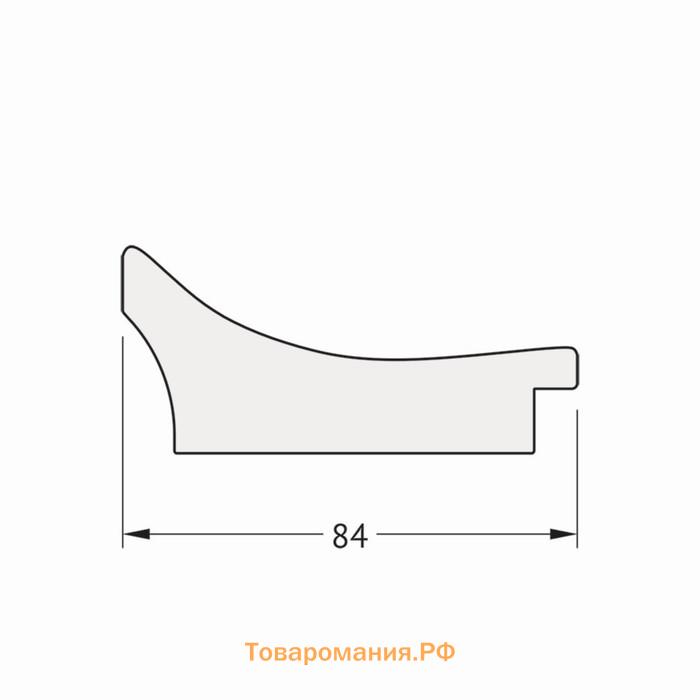 Зеркало напольное с гравировкой в багетной раме, фреска 84 мм, 81x200 см