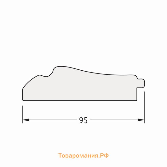 Зеркало напольное с гравировкой в багетной раме, травленое серебро 95 мм, 83x203 см