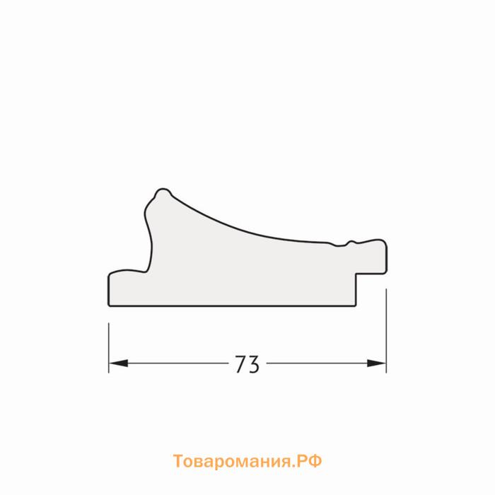 Зеркало напольное с гравировкой в багетной раме, медный эльдорадо 73 мм, 109x198 см