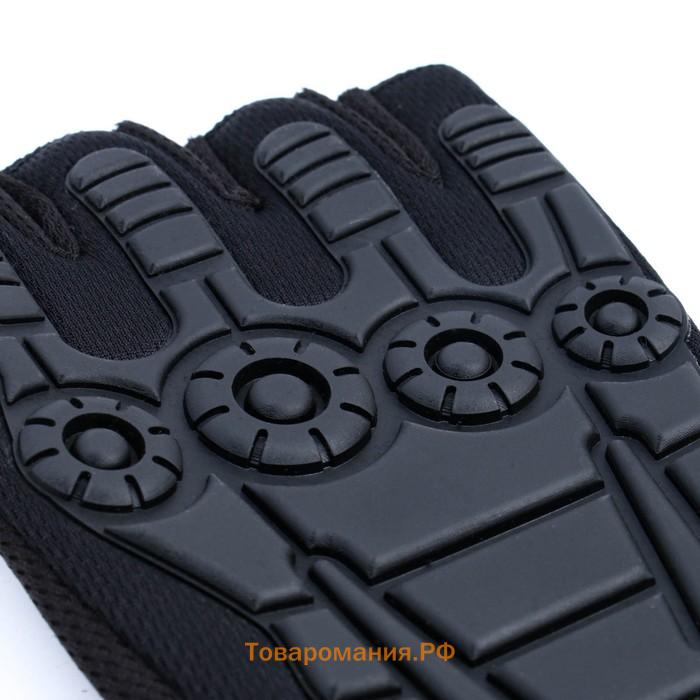 Перчатки тактические Storm tactic, XL, с усилением, черные