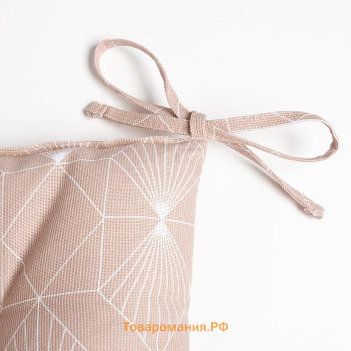 Подушка на стул  Geometry, 42×42×7 см, 100% хлопок, 164 г/м²
