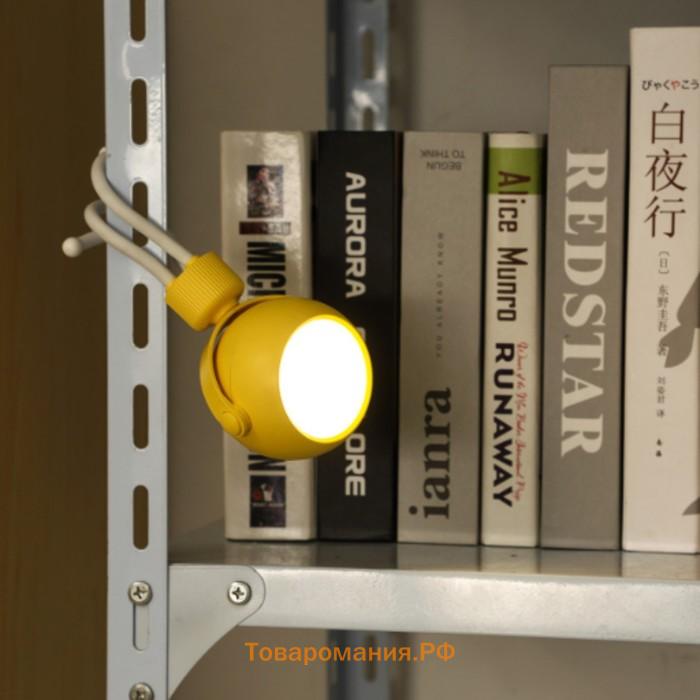 Настольная лампа "Октопус" LED 2Вт USB АКБ желтый 6х6х20,5 см RISALUX