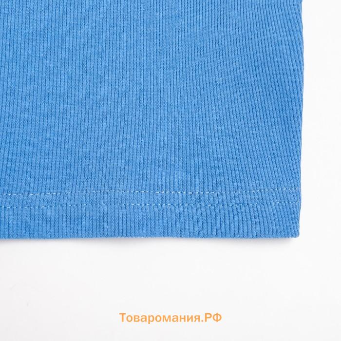 Топ женский MINAKU: Basic line голубой, р-р 46