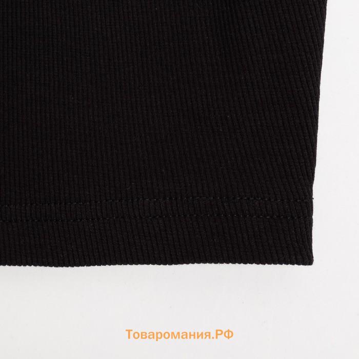Топ женский MINAKU: Basic line черный, р-р 44