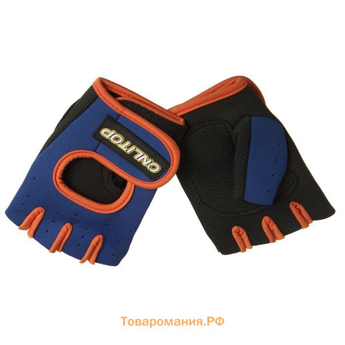 Перчатки спортивные ONLYTOP, р. M, цвет чёрный/красный