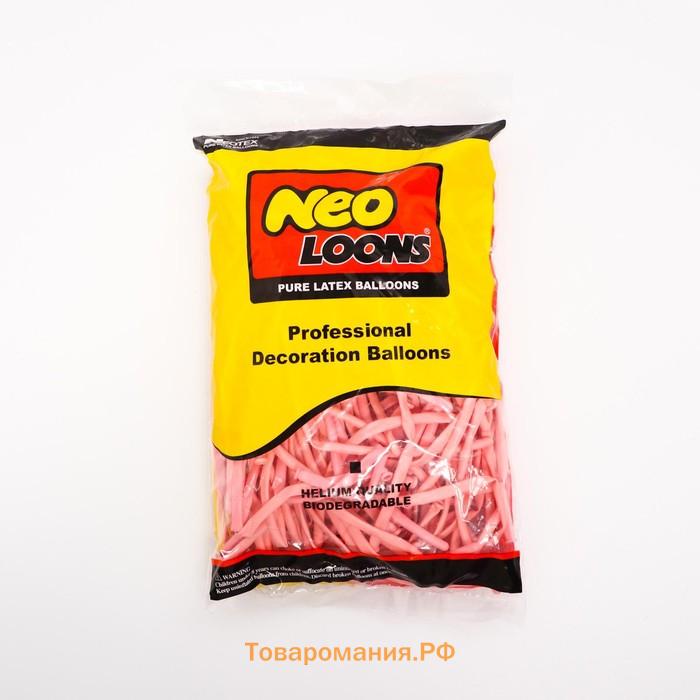 Воздушные шары для моделирования 125 см, d=2.5 см, 10 шт., розовые