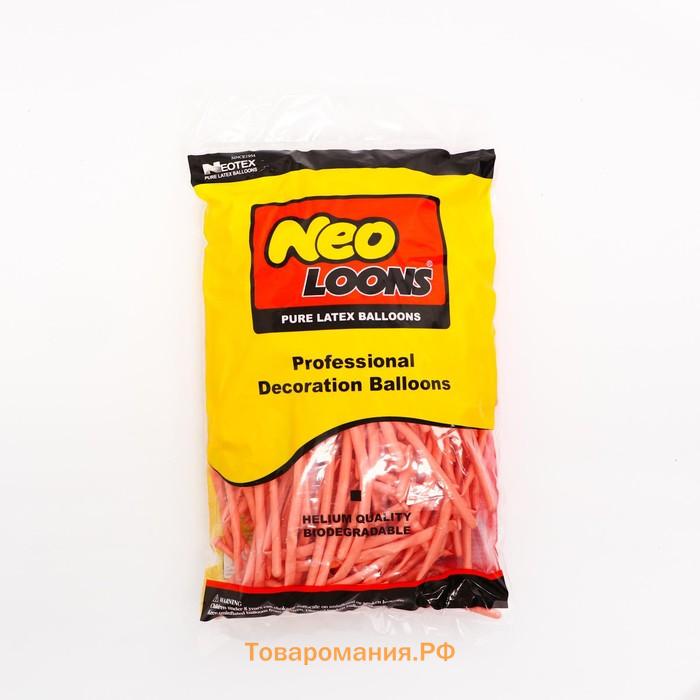 Воздушные шары для моделирования 125 см, d=2.5 см, 10 шт., персиковые