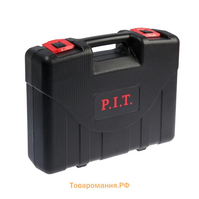 Фен технический P.I.T. PHG 2000-C, 2000 Вт, 50-600 °С, 300-500 л/мин, 4 насадки, кейс