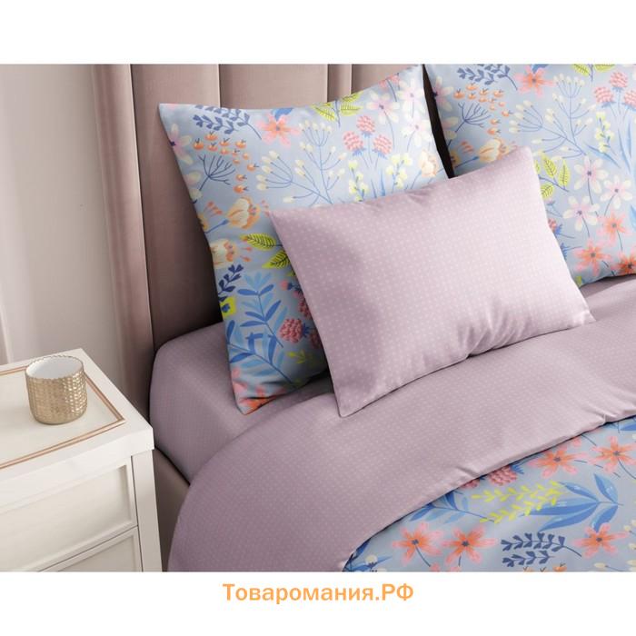 Постельное бельё 1.5 сп Flowers and colors, размер 150х214 см, 143х215 см, 70х70 см - 2 шт