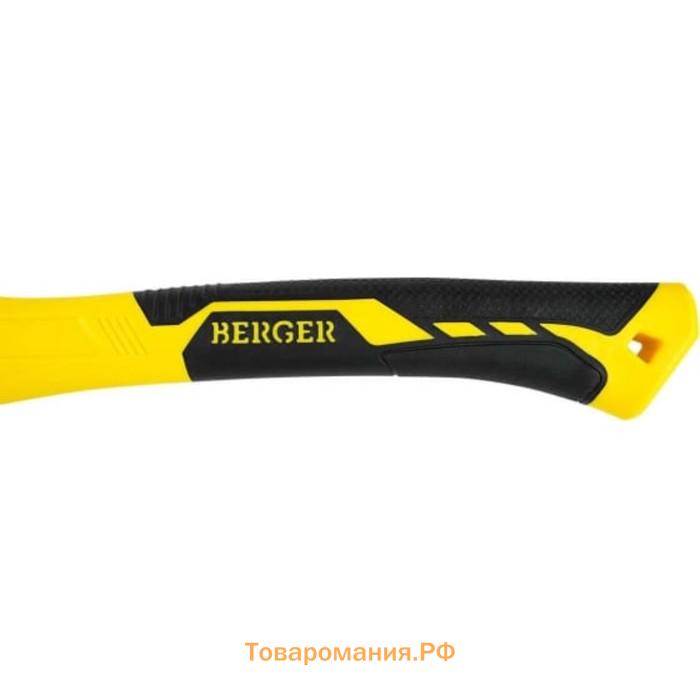 Колун кованый BERGER BG1524, фибергласовая рукоятка, 1000 г