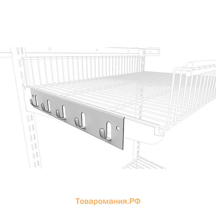 Панель с крючками для гардеробной системы, 53 х 30,9 х 2 см