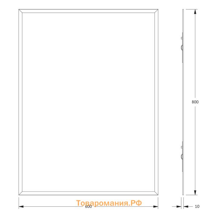 Зеркало Evoform, с фацетом, 15 мм, 60х80 см