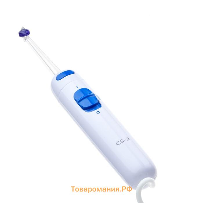 Ирригатор CS Medica AquaPulsar CS-2, 18 Вт, портативный, 2 режима, 5 насадок, 220 В, белый