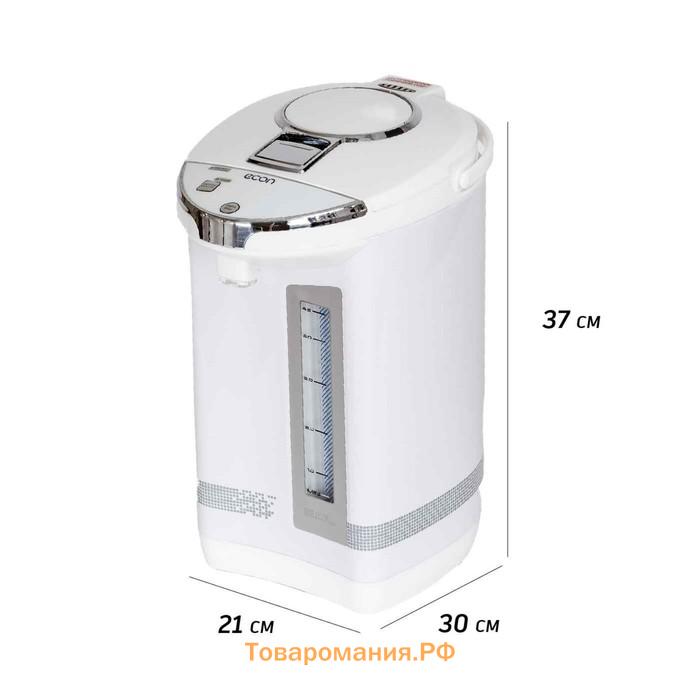 Термопот Econ ECO-503TP, 750Вт, 3 способа подачи воды, 220В, 5 л, цвет белый