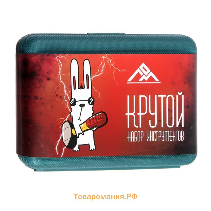 Набор инструментов в кейсе ЛОМ, в подарочной упаковке «НОВЫЙ ГОД», 11 предметов