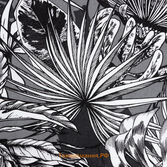 Комплект штор для кухни с подхватами  Palm leaves, 149×180 см - 2 шт.