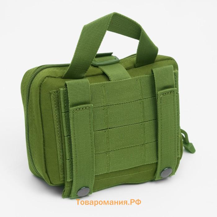 Подсумок медицинский, тактический, отрывной, олива, 19×15 см