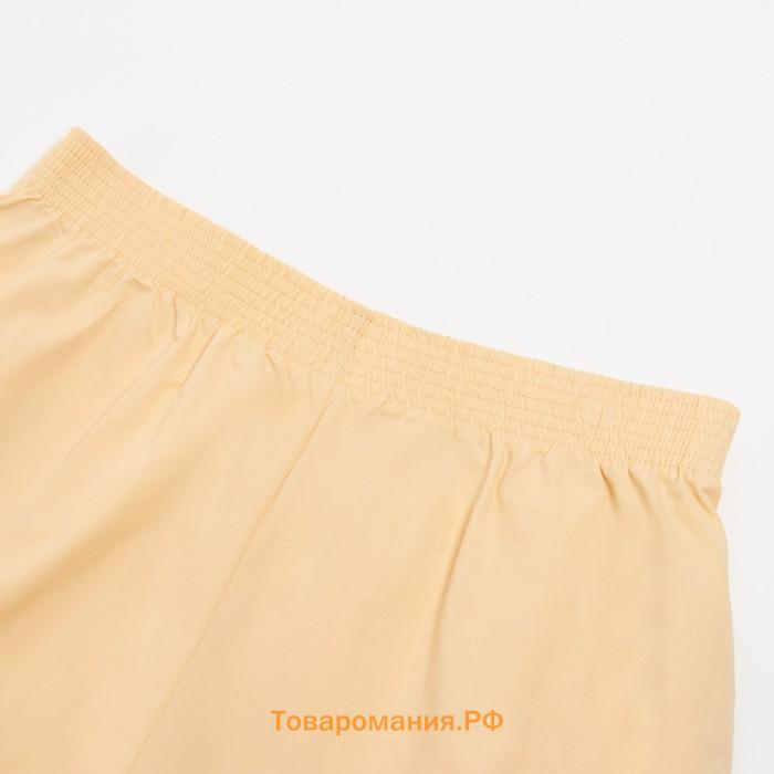 Костюм женский (рубашка, шорты) MINAKU: Oversize цвет бежевый, размер 48