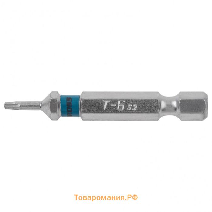 Набор бит Gross 11466, сталь S2, TORX 6х50, 10 шт